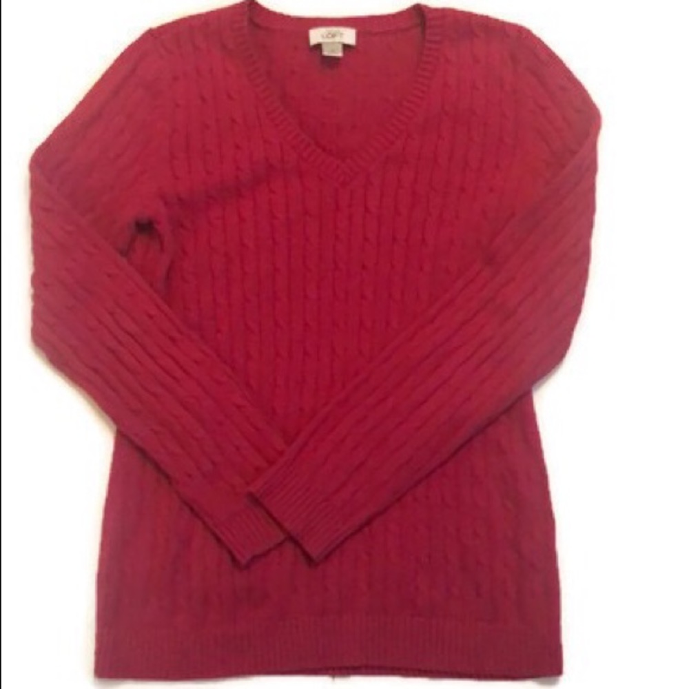 Ann Taylor Loft Cable Knit Sweater